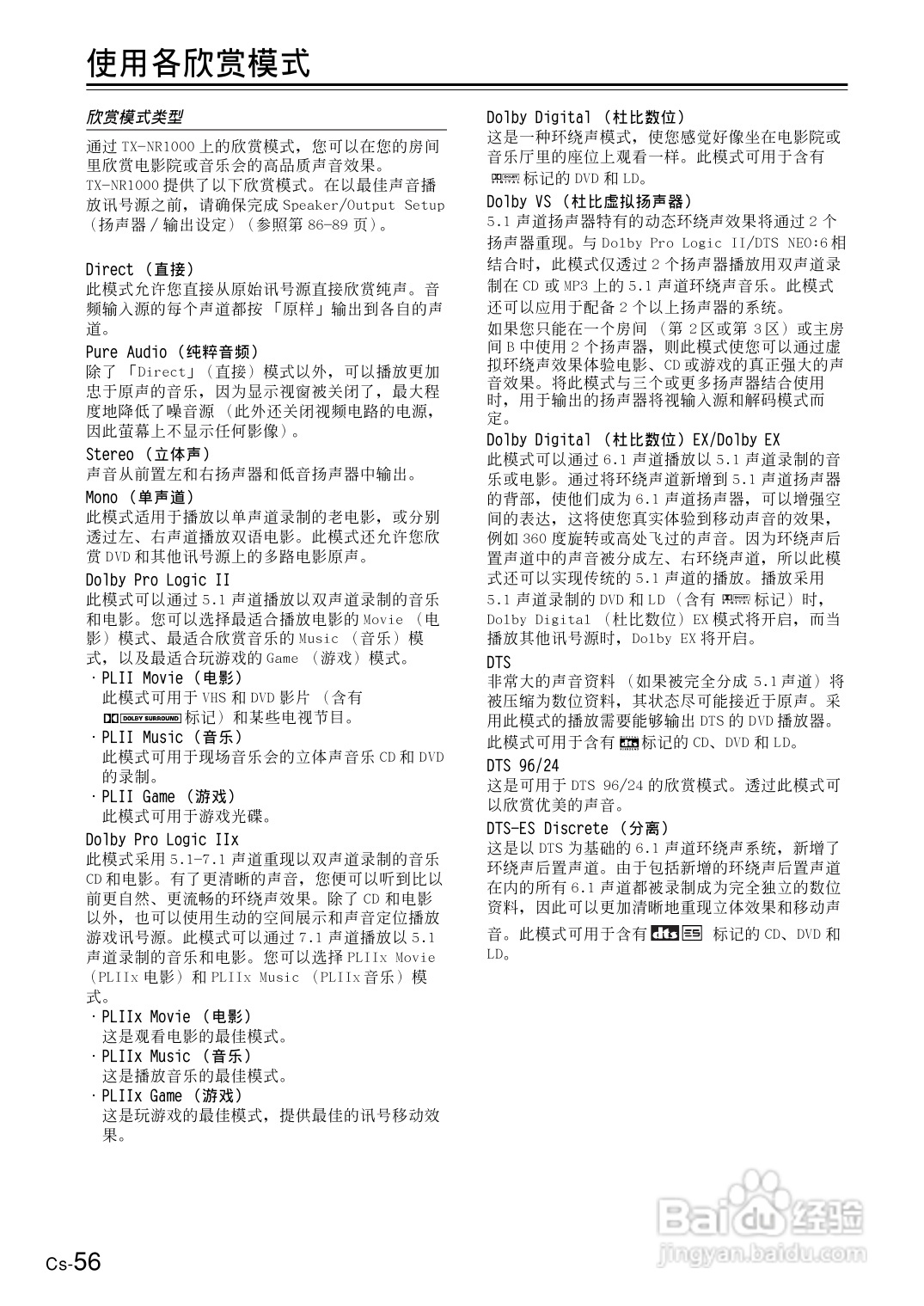 安桥AV接收机TX-NR1000型使用说明书:[3]