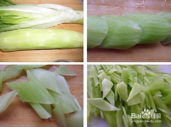 爽脆与滑嫩的搭配，莴苣炒肉片（含肉片的做法）