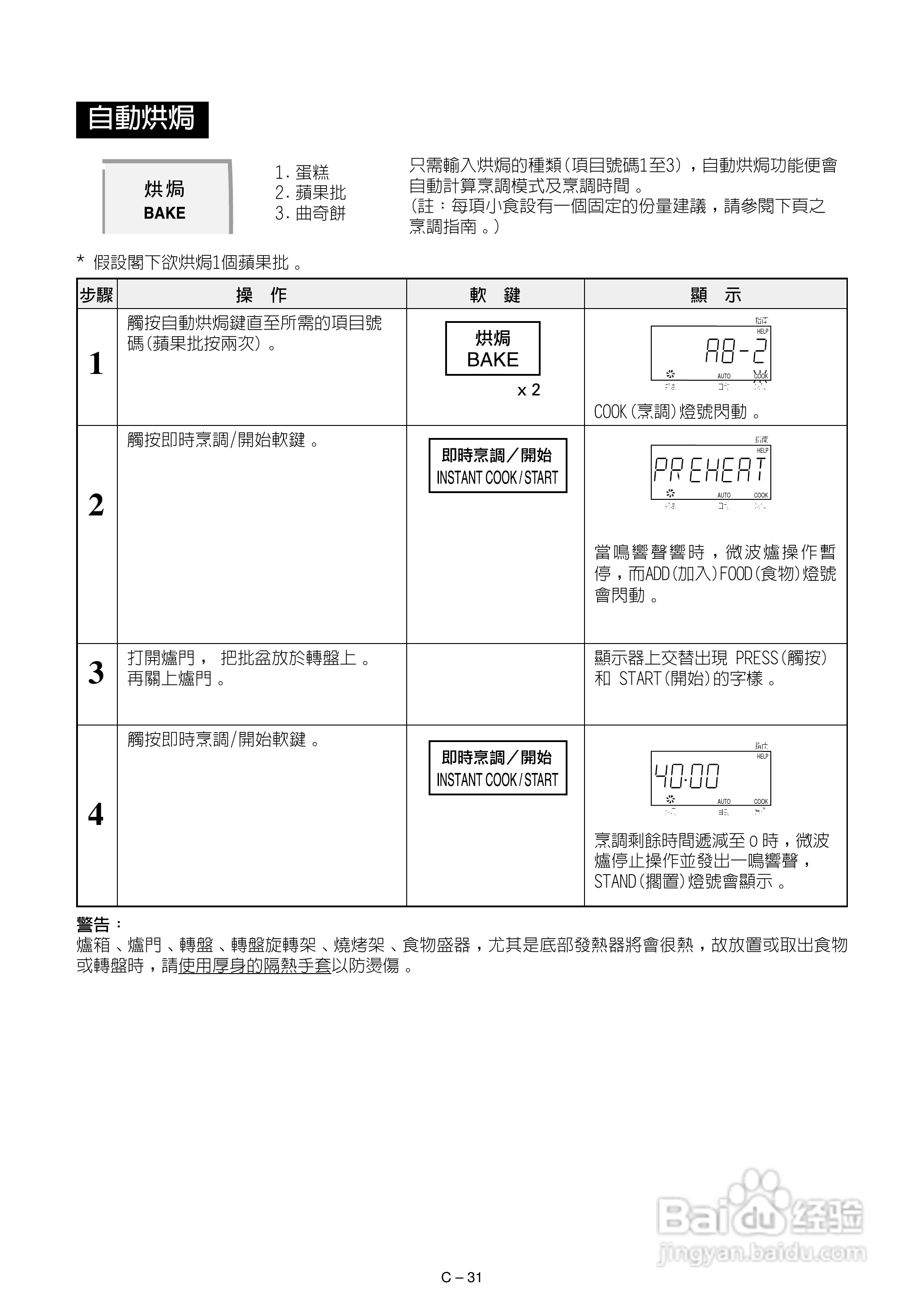 声宝R-882F型微波炉说明书:[2]