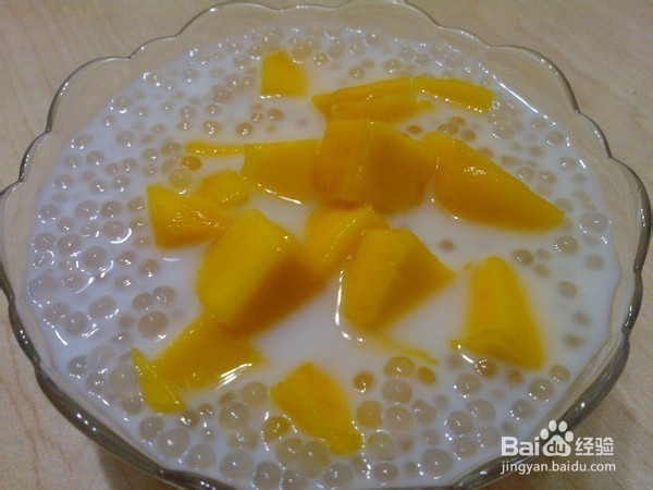 在家就能做的芒果西米露