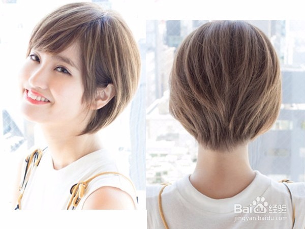 短发这样扎才美呢，推荐时尚短发发型