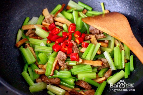 豆干肉片芹菜小炒#资深营养师#