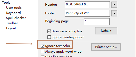 Editplus如何设置忽略文本颜色
