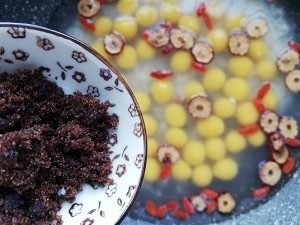 健脾补血酒酿红枣南瓜圆子汤的制作方法