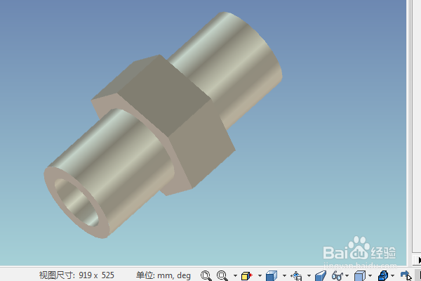 caxa三维设计训练二十四之六棱圆柱通孔