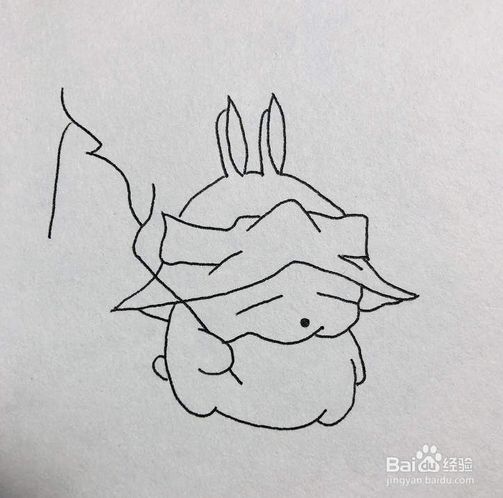 如何画好流氓兔的简笔画