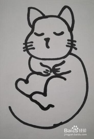 儿童简笔画 小猫的画法 小猫的简笔画