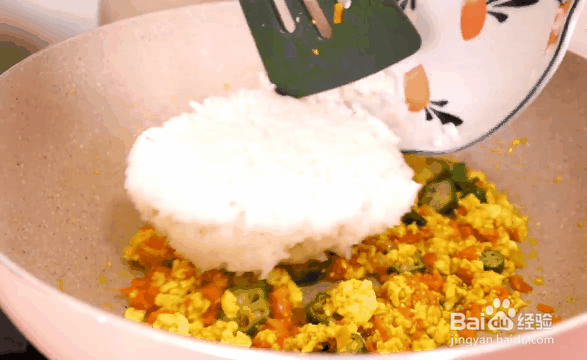 秋葵豆腐炒饭怎么做