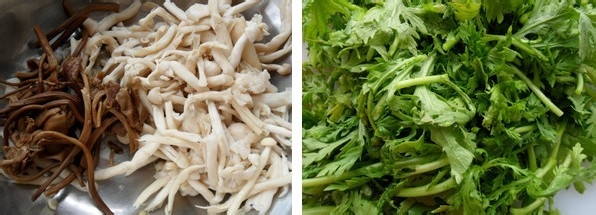 茼蒿怎么做好吃春季尝鲜，茼蒿菌菇汤