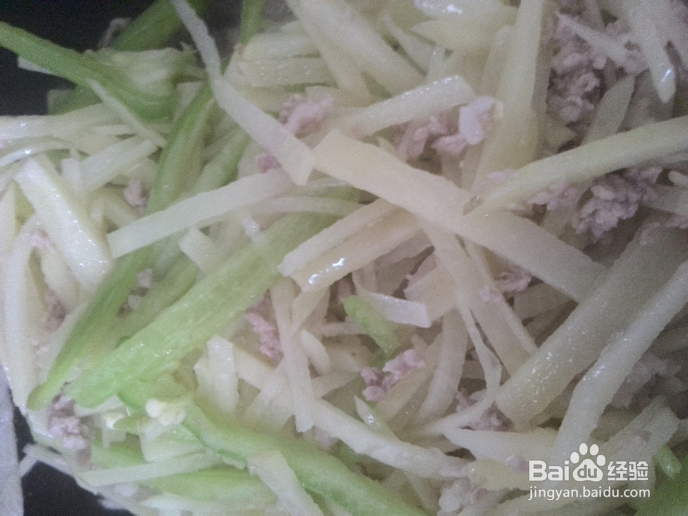 尖椒土豆炒肉末