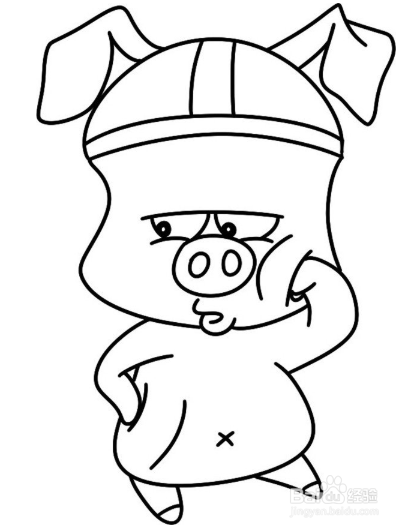 简笔画：河马和小猪的绘画技巧