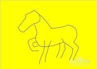 画马的简笔画