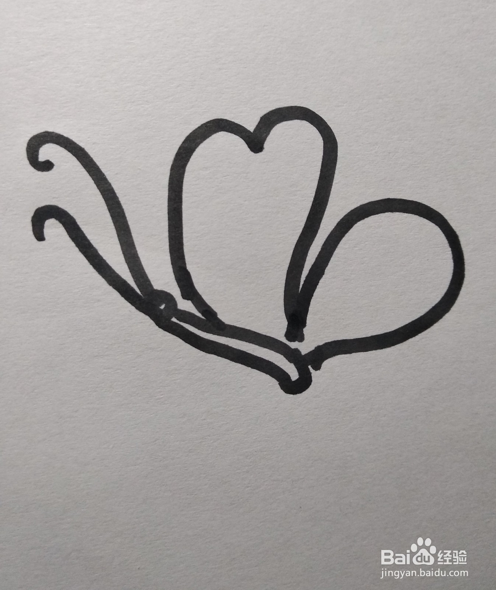 动物简笔画之蝴蝶的简笔画怎么画？