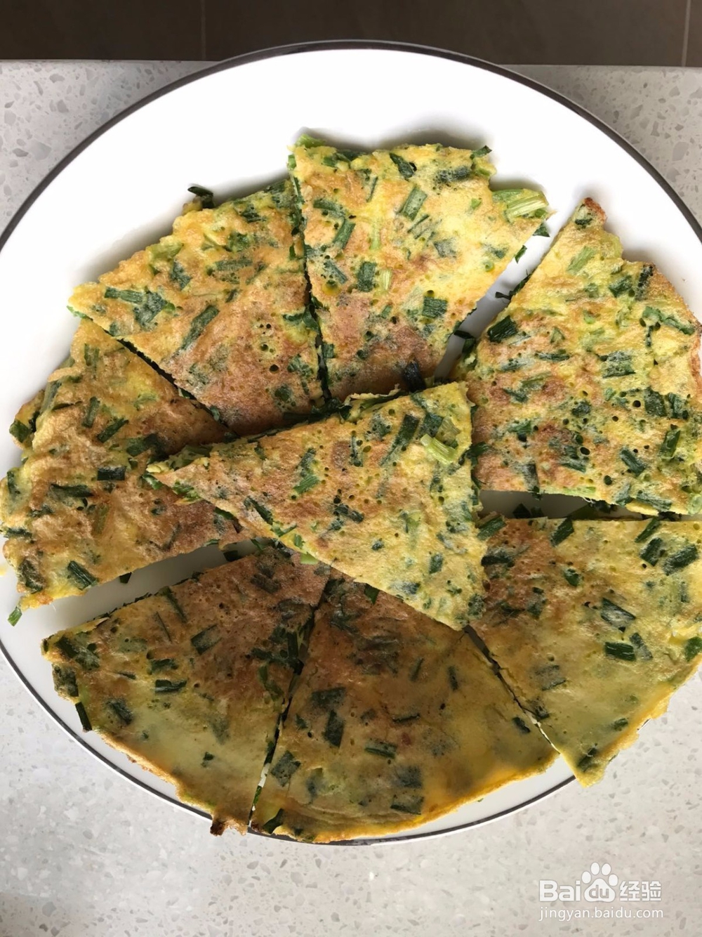 菜与主食合一的韭菜鸡蛋饼