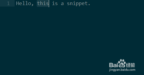 Sublime Text3自定义代码段