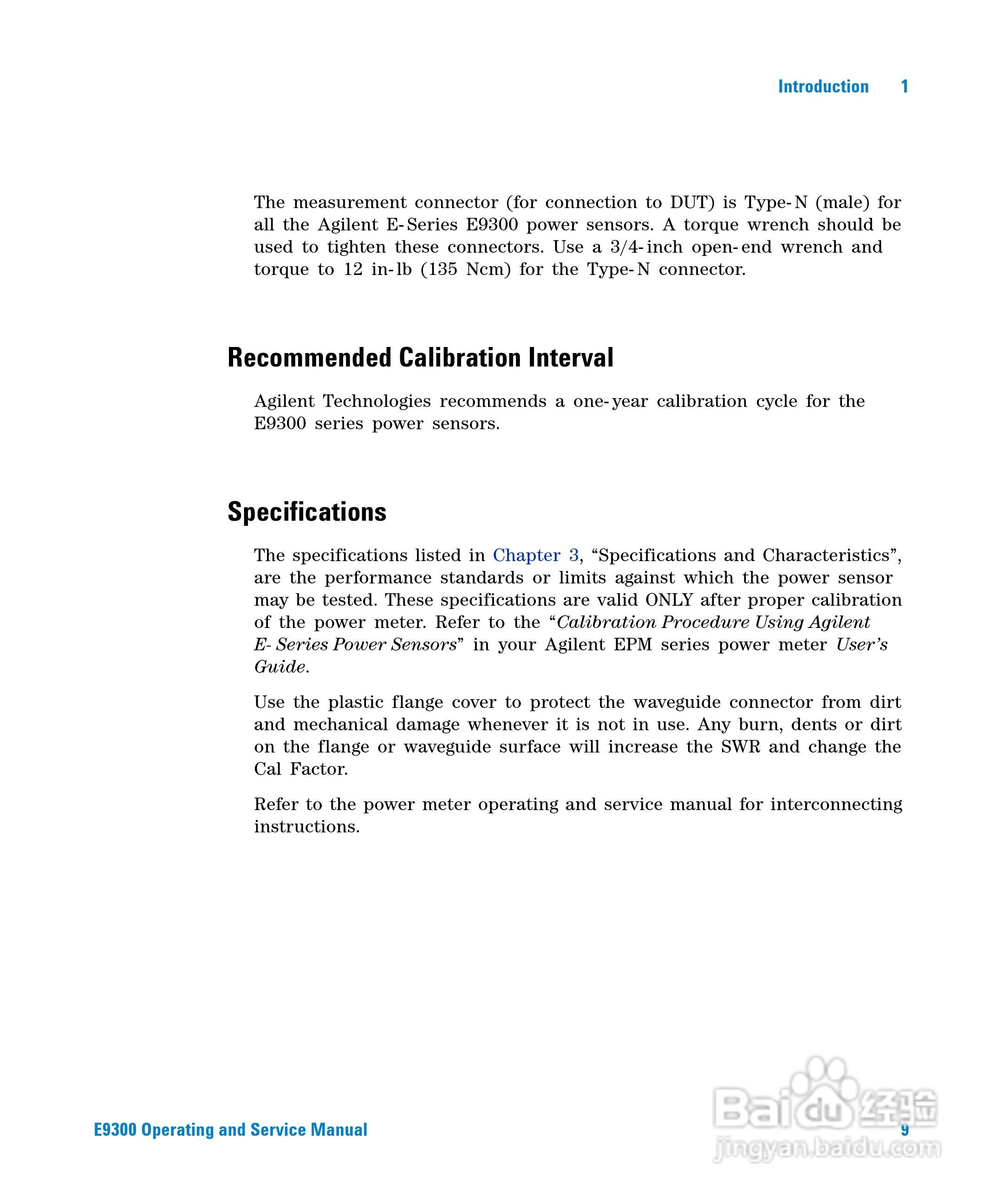 E9304A功率感测器使用手册:[3]