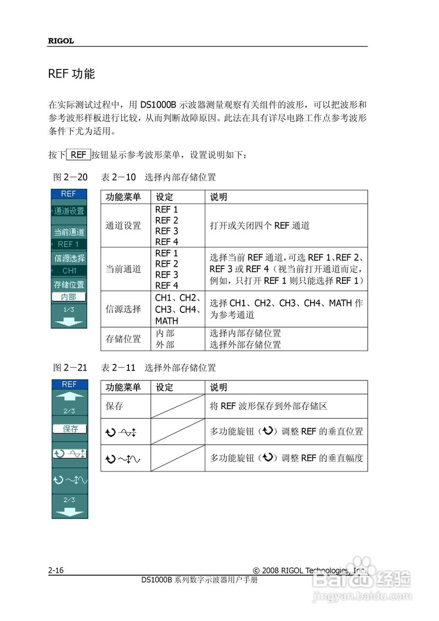 RIGOL数字示波器 DS1000B 用户手册:[5]
