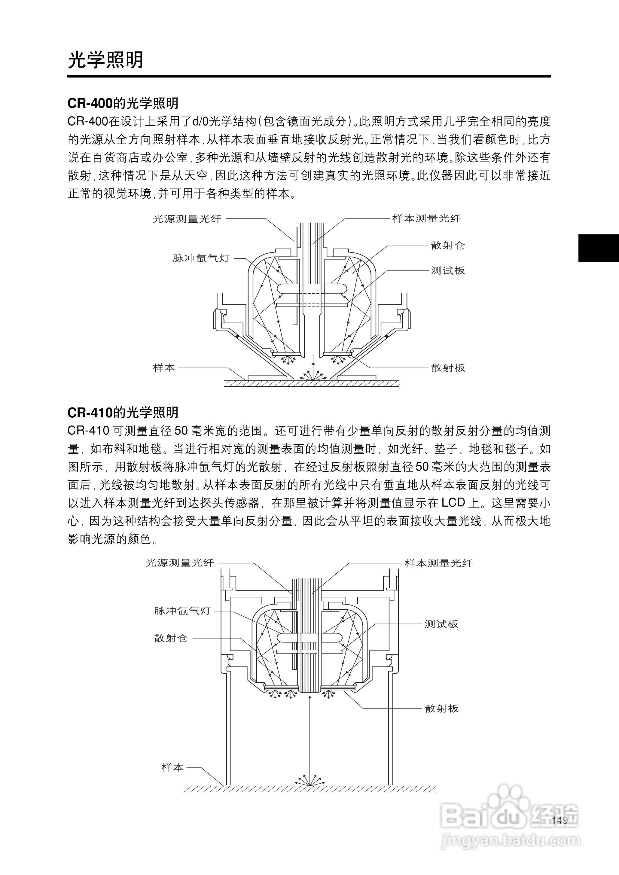 柯尼卡美能达色彩色差计CR-400 410使用说明书:[16]