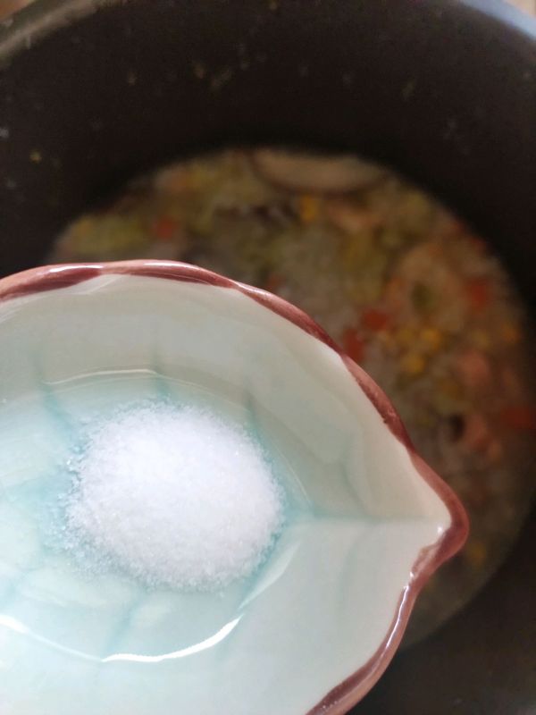 什锦虾仁蔬菜粥