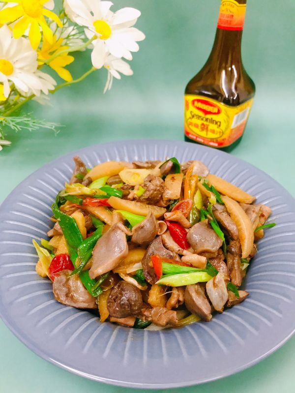 美极泡菜炒鸡杂