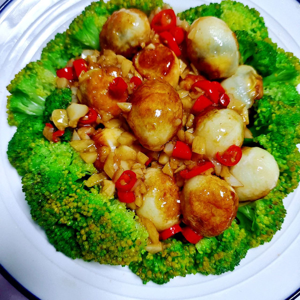 蚝油西兰花鹌鹑蛋