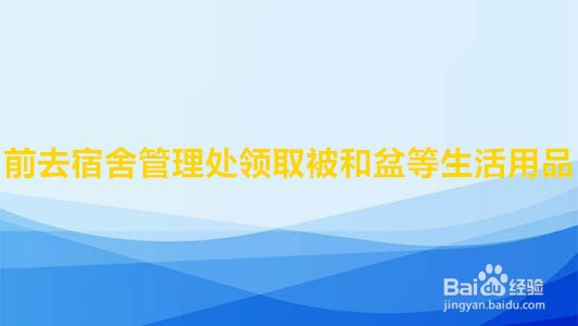 大学新生报到流程