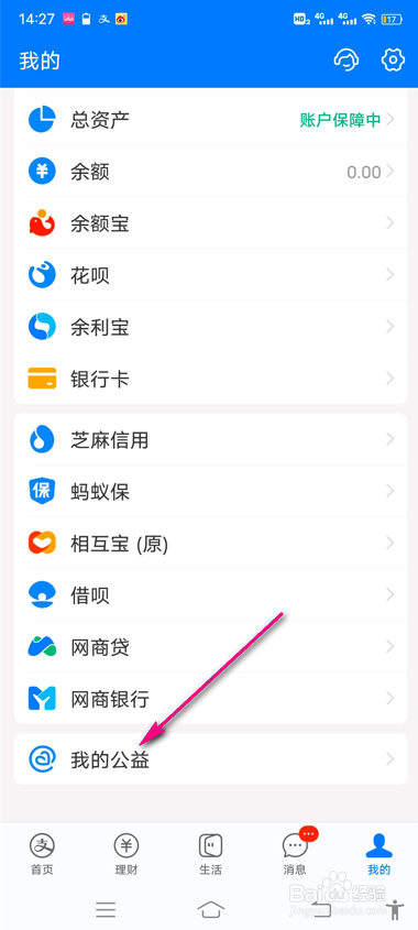 怎么查看支付宝历史捐赠明细