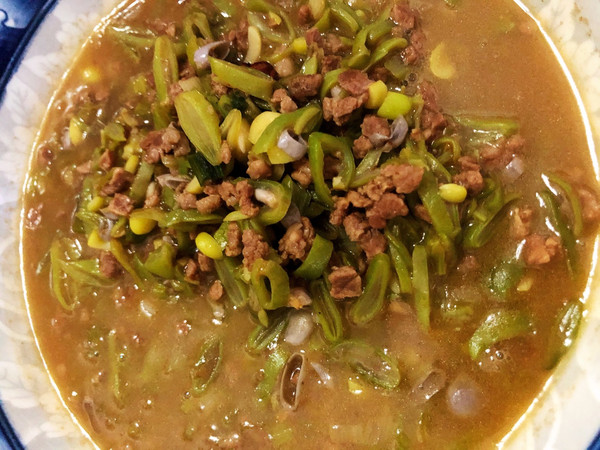 肉沫豆角打卤面