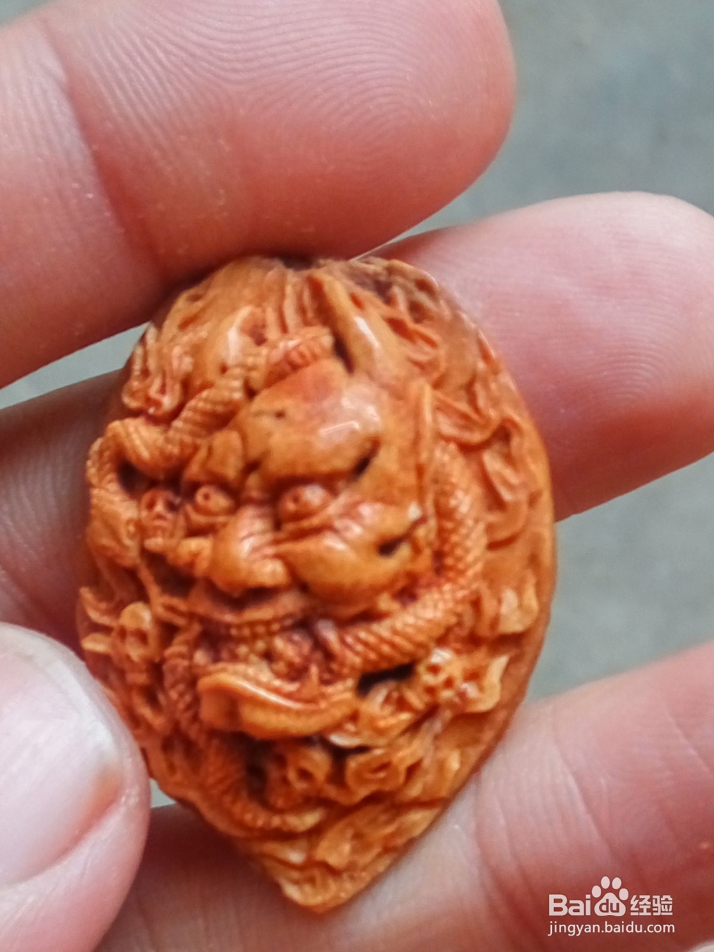 桃核雕刻般若单子过程