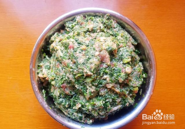 家庭自制荠菜饺子