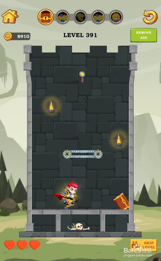 如何通过Super Hero Rescue的Level 391？