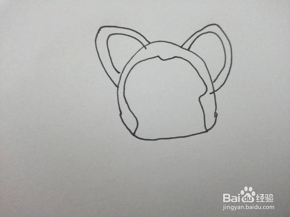 简笔画之卡通猫咪二