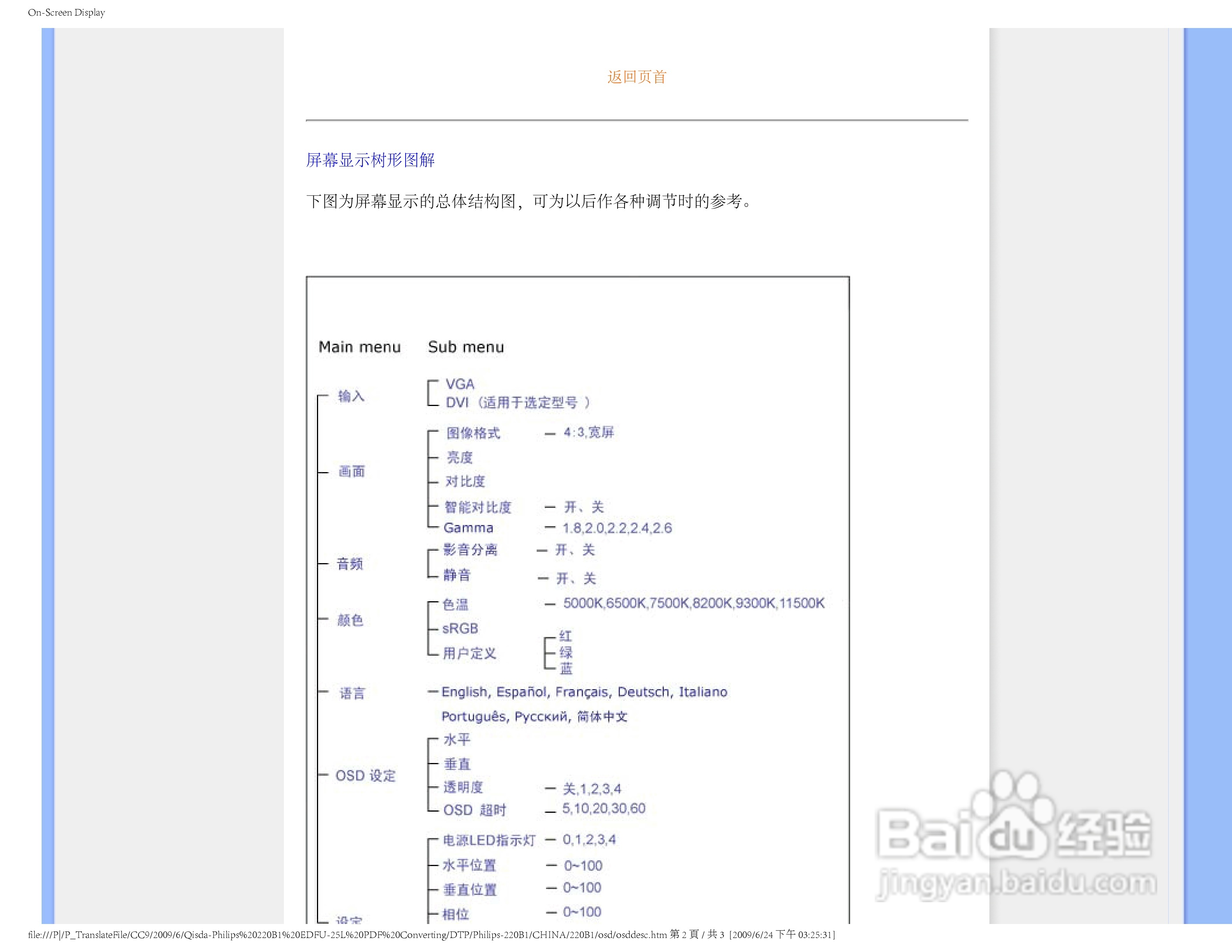飞利浦220P1EB/93液晶显示器使用说明书:[8]