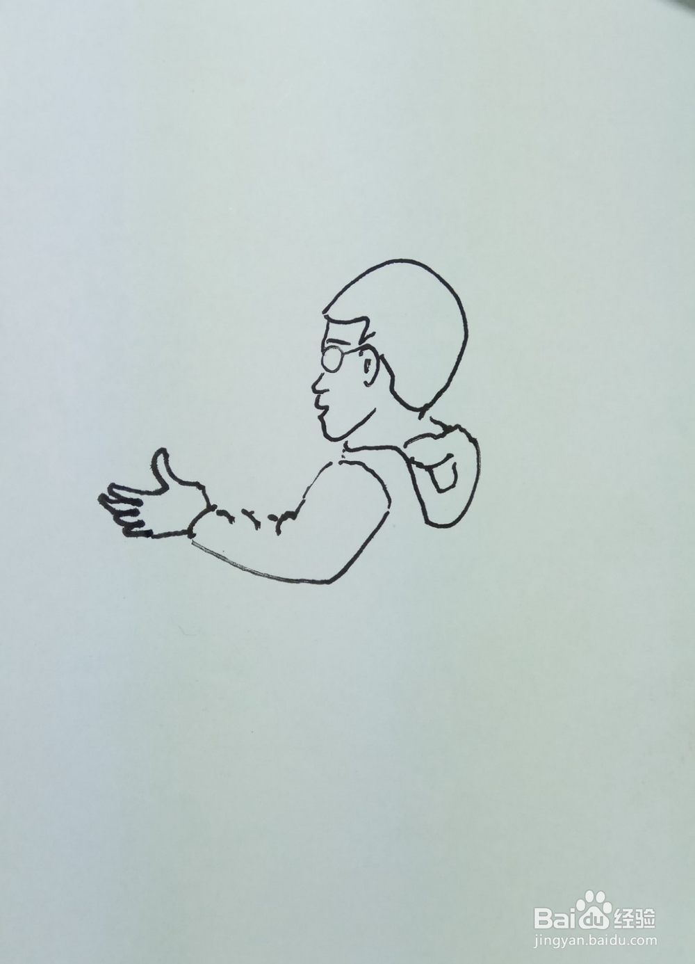 怎样画简笔画比划着学拉弓