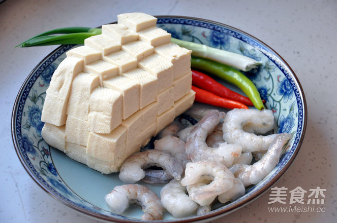 美味虾仁烧豆腐