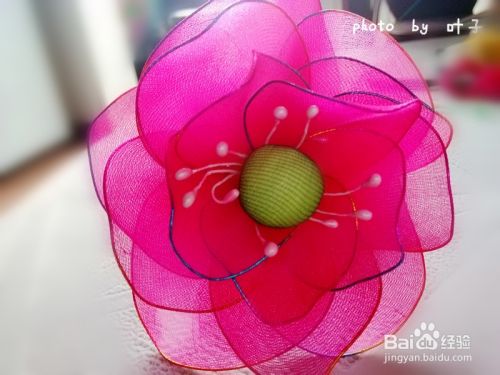 怎样做丝网花---荷花的详细做法