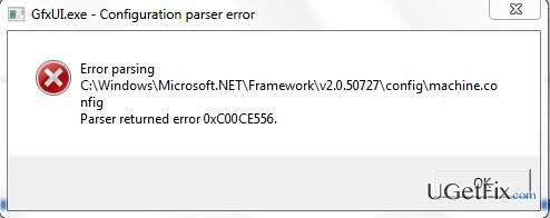 如何修复Win上的“解析器返回错误0xC00CE556”