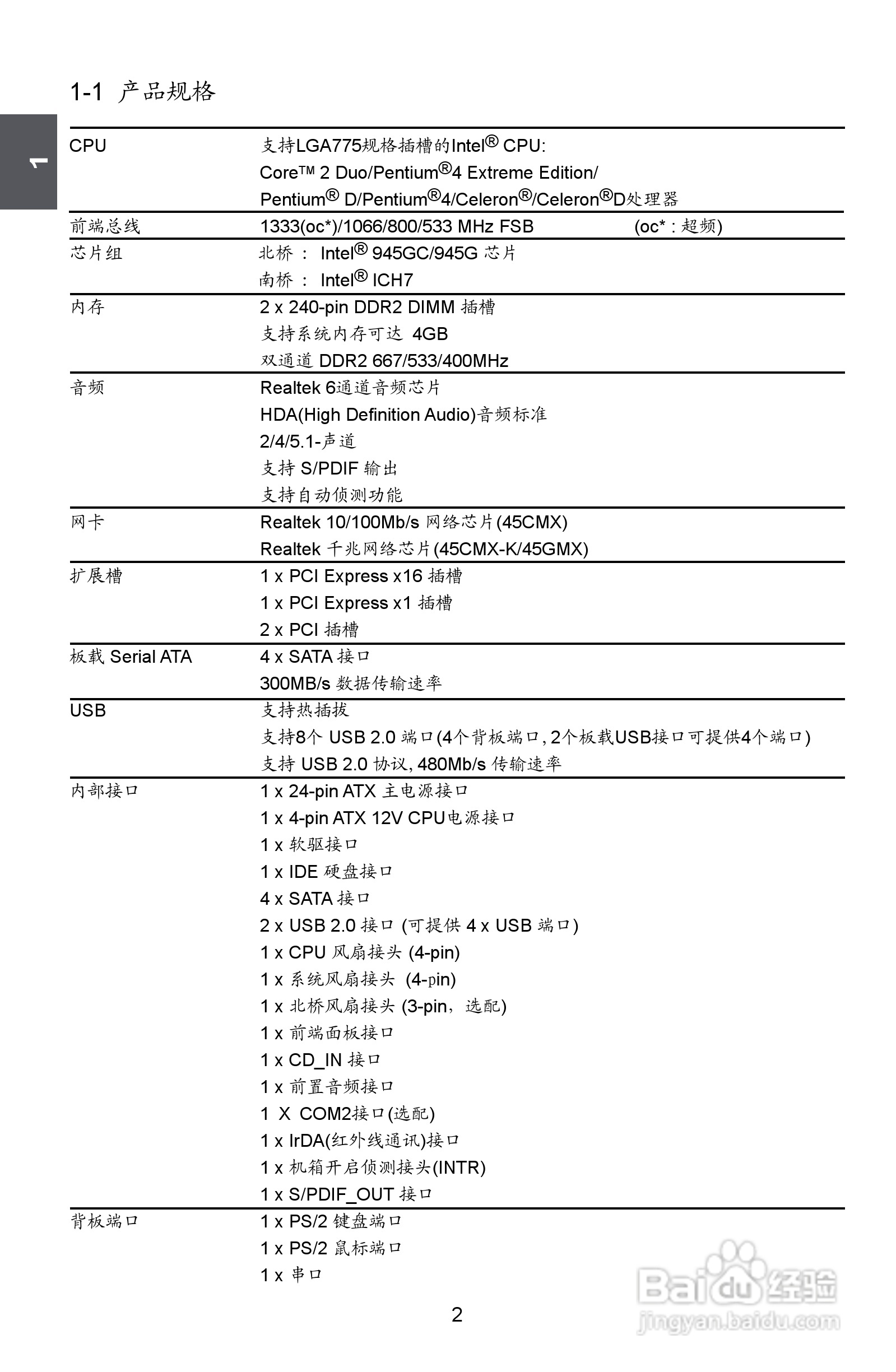 富士康45GMX-V型主板使用手册:[1]