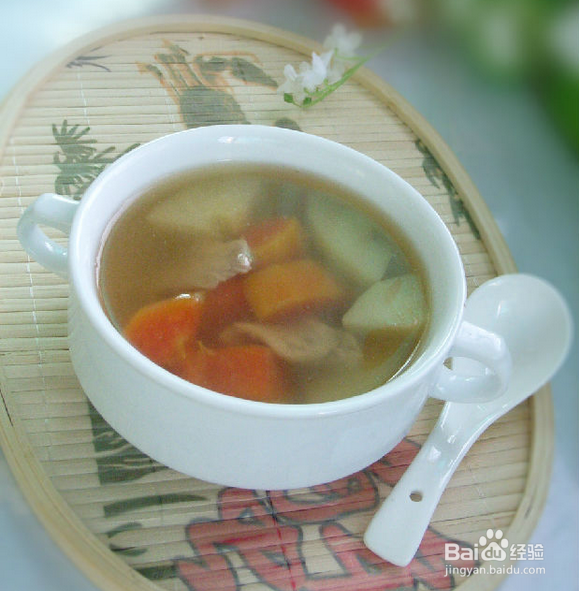 青红木瓜肉片汤