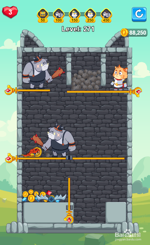The Rise of Cat Hero的Level 271怎样通关