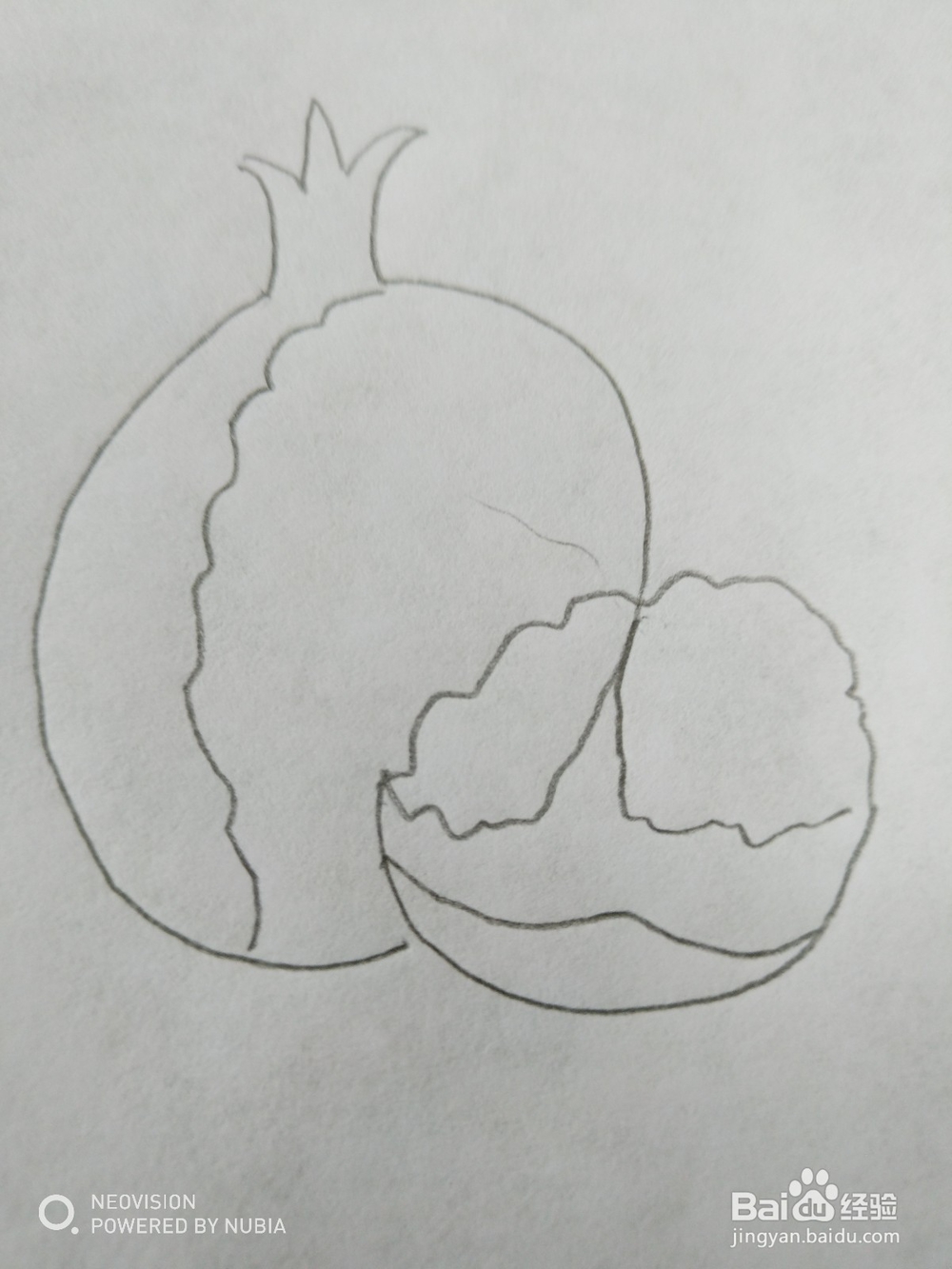 好吃的石榴怎么画