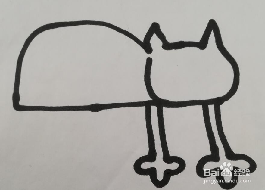 猫的简笔画 小猫的画法
