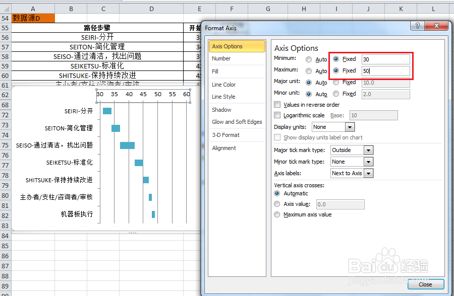 甘特图的制作的制作