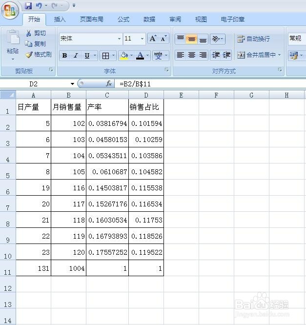 如何利用绝对引用和相对引用固定某单元格