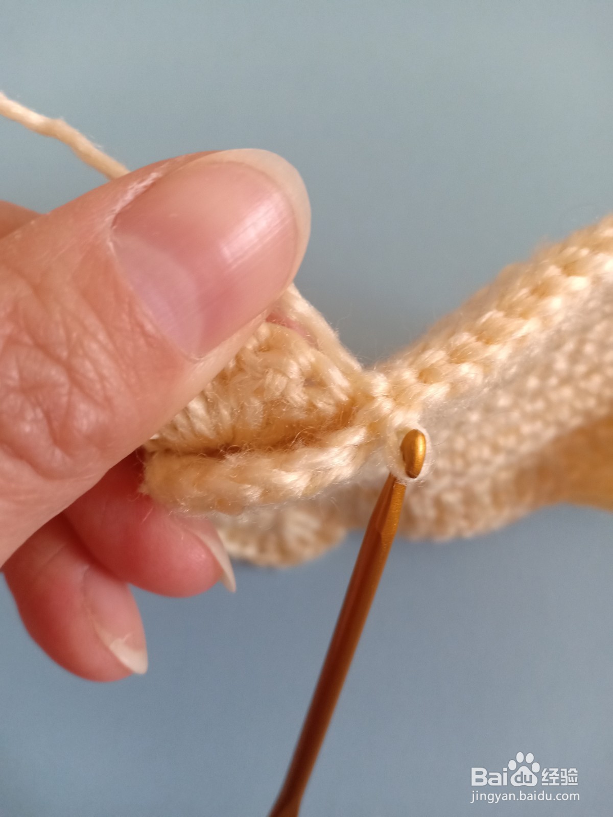 猫爪手套编织教程