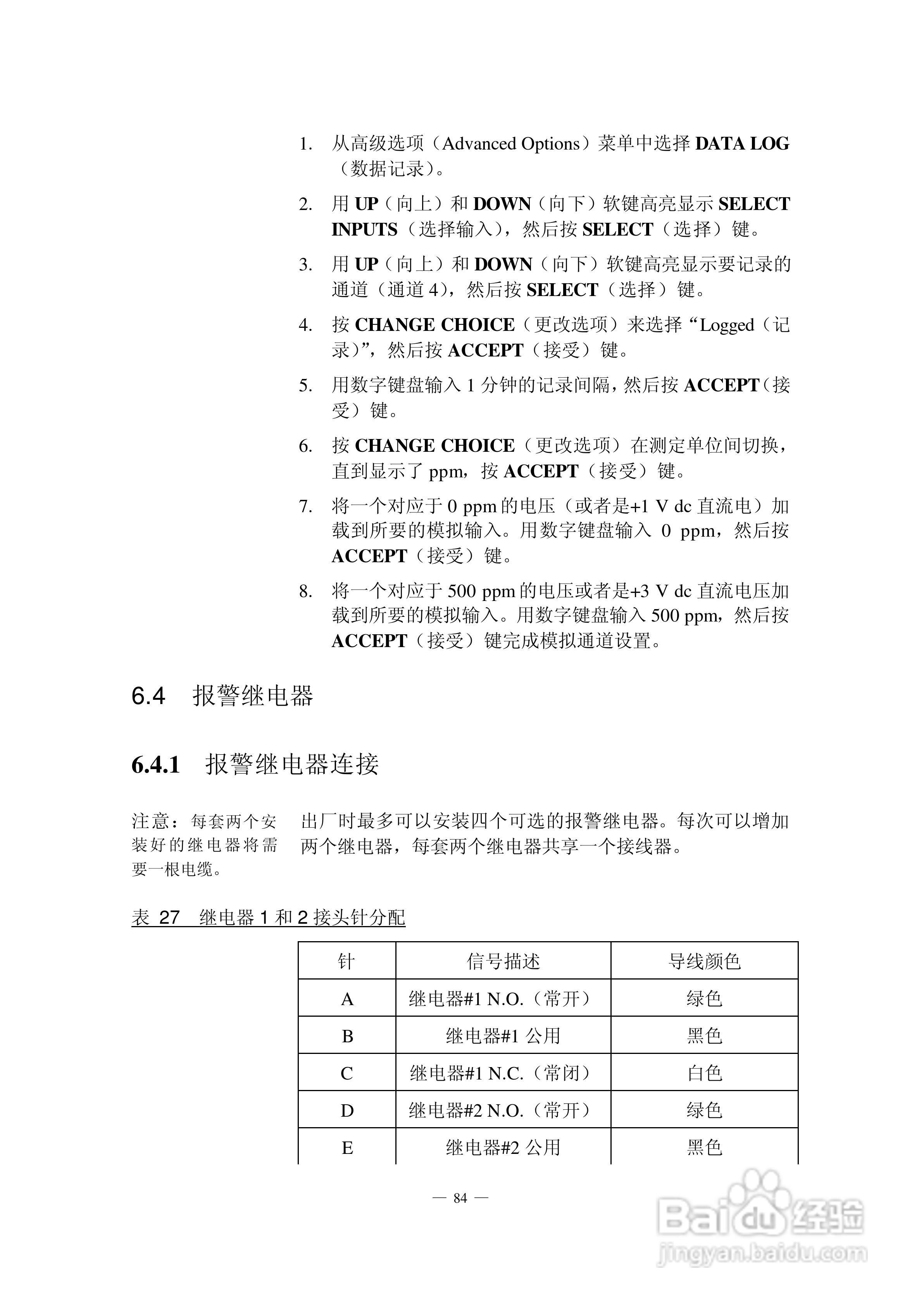 HACH 950 型流量计使用说明书:[10]