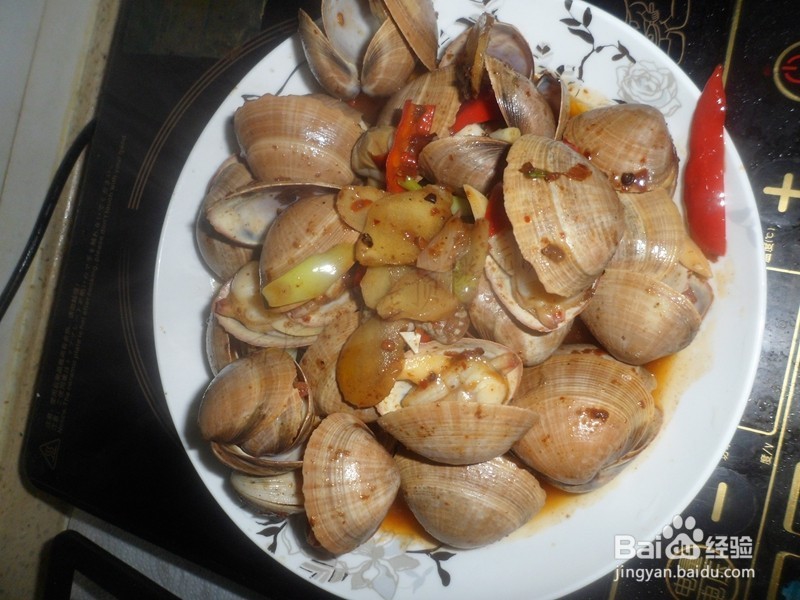 海鲜 肉酱爆花蚬