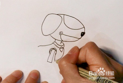 汪汪队机器狗简笔画