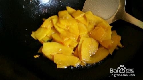 清炒南瓜片的做法