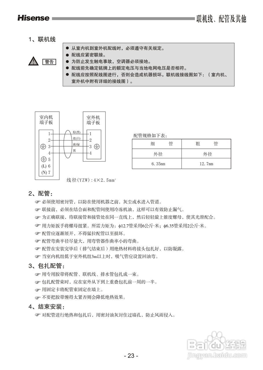 海信空调器KFR-50LW/27FZBp型使用说明书:[3]